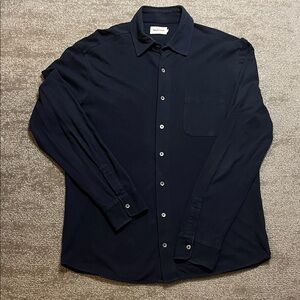 Taylor Stitch Men’s Button Down Long Sleeve Organic Cotton Blue Shirt Size 42